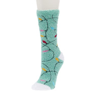 Holiday Lights Cozy Crew Socks