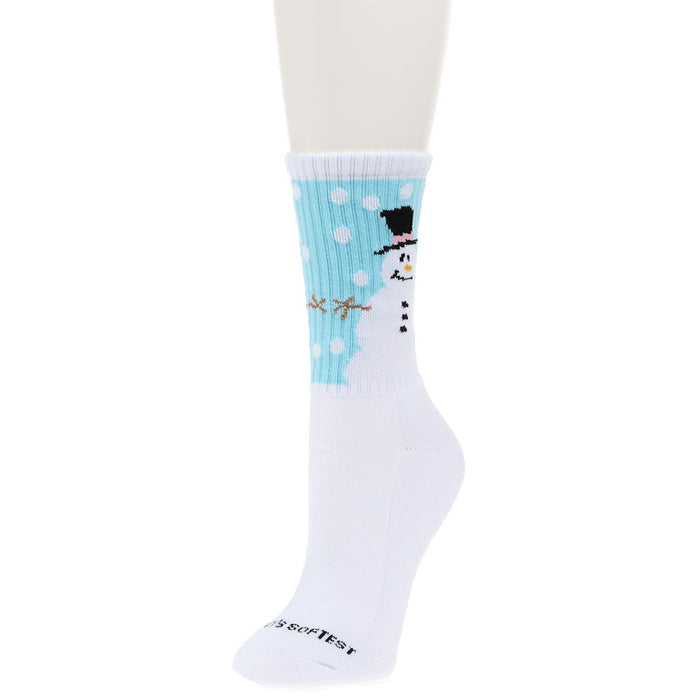 Women's World`s Softest Snowman Sport Mini Crew Socks