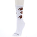 Women`s Football Sport Mini White Crew Socks