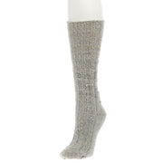 Grey Confetti Sweater Slouch Crew Socks