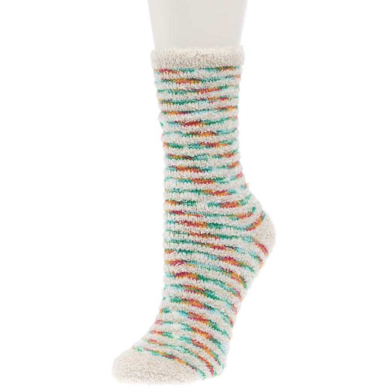 Holiday Stripe Winter Crew Socks