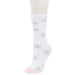 White Winter Shimmer Crew Socks
