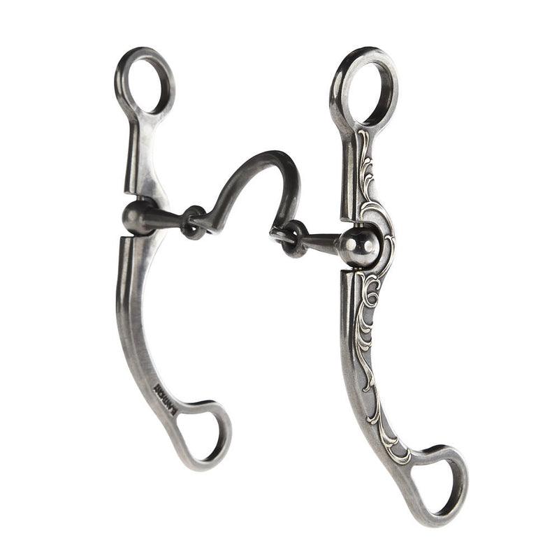 Silver Ported Chain Ball Hinge Shank Bit