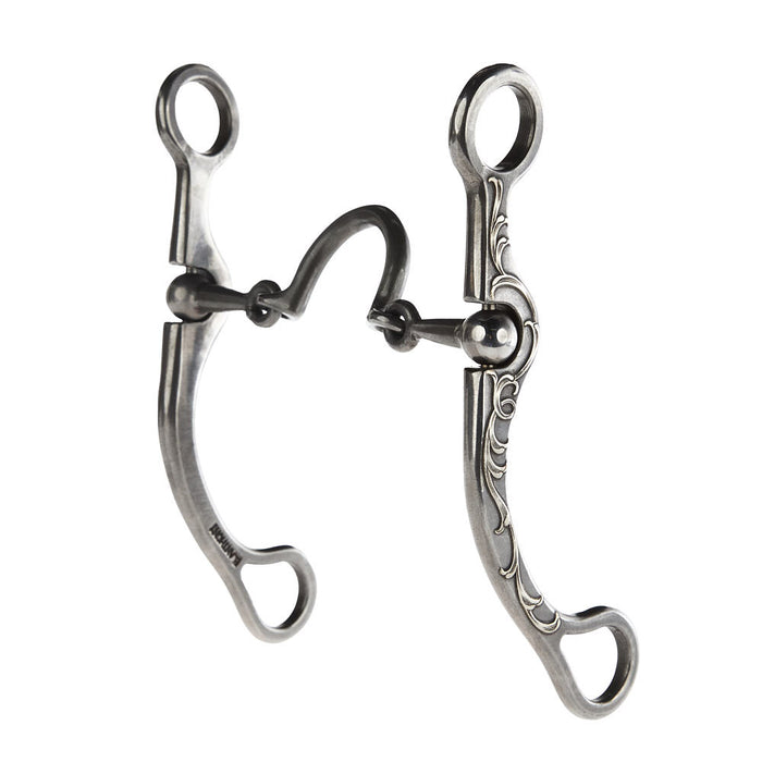 Silver Ported Chain Ball Hinge Shank Bit