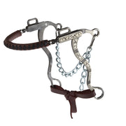 Engraved Silver Bar Short Shank Hackamore