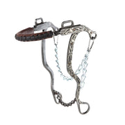 Engraved Silver Floral Long Shank Hackamore