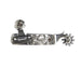 3/4in Silver Floral Western Spur
