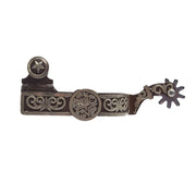 Antique Brown Steel with Stars Spurs
