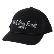 Ride Ready Black Cursive Rope Cap