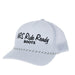 Ride Ready White Cursive Rope Cap