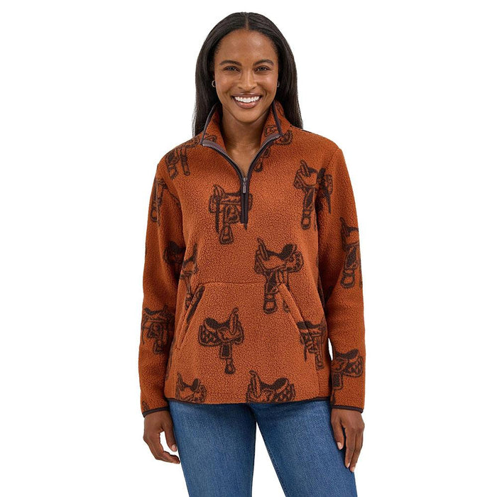 Women's Retro Horse Quarter Zip