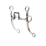 Silver Engraved Square Hinge Port Straight Shank Bit