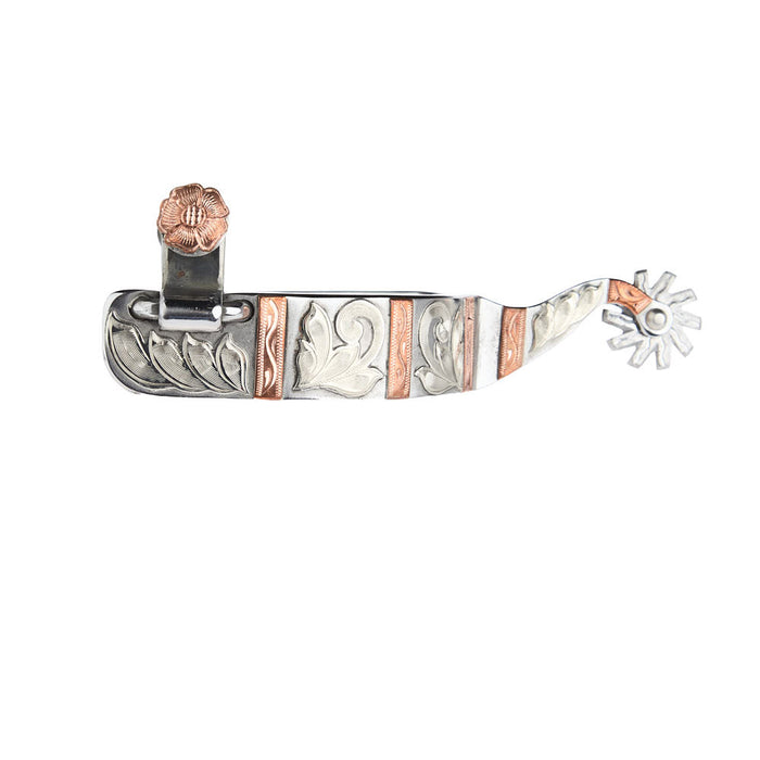 1in Silver Mounted Copper Spurs