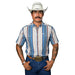 Men's Cream Harrison Short Sleeve Snap Shirt