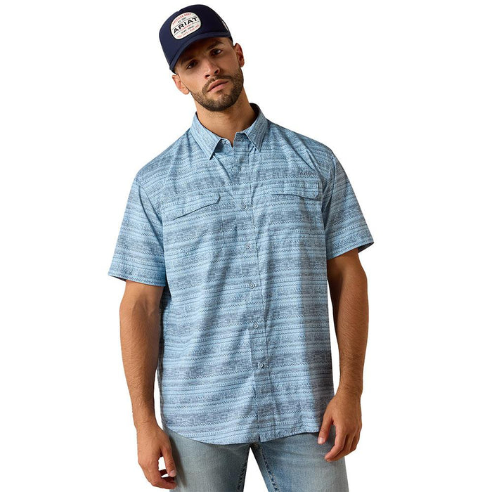 Men's Blissful Blue Printed VentTek Shirt
