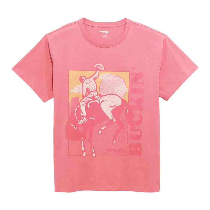 Women's Confetti Pink Bronc Tee Shirt
