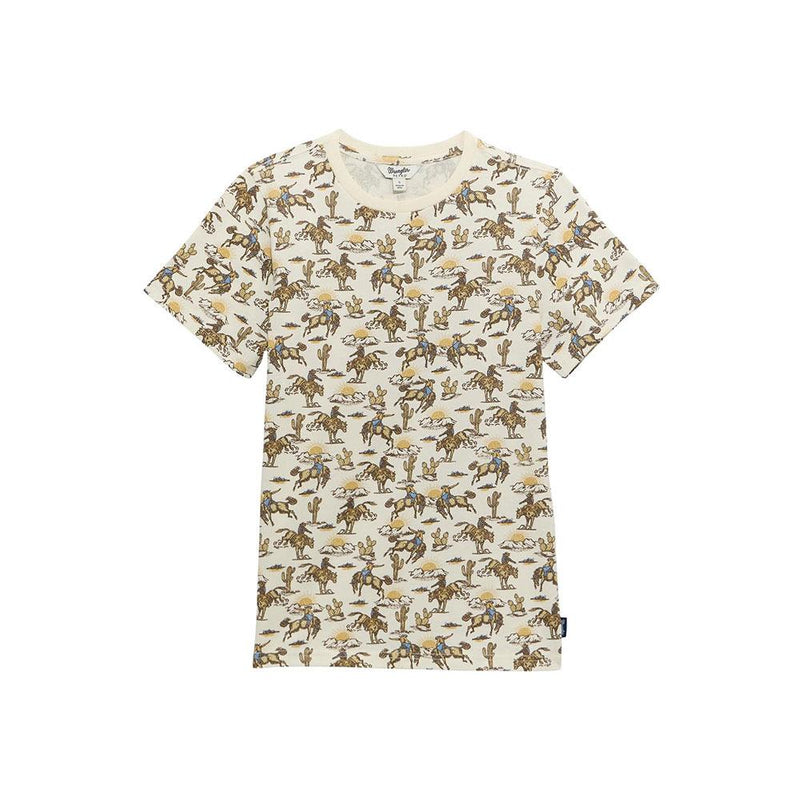 Women's Cream Western Conversational Tee Shirt