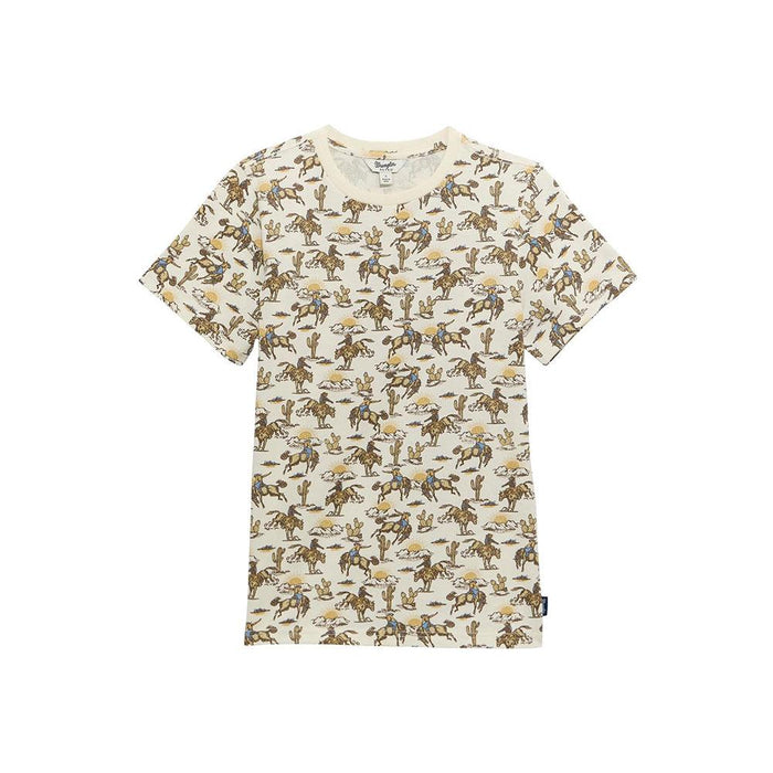 Women's Cream Western Conversational Tee Shirt