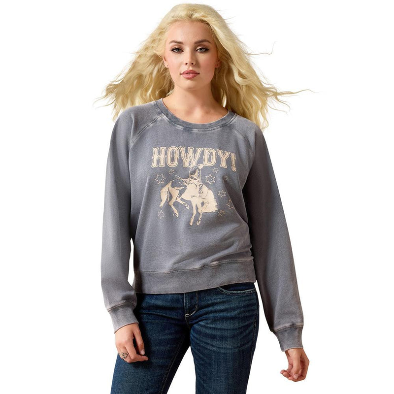 Women's Vintage Ombre Blue Sweatshirt