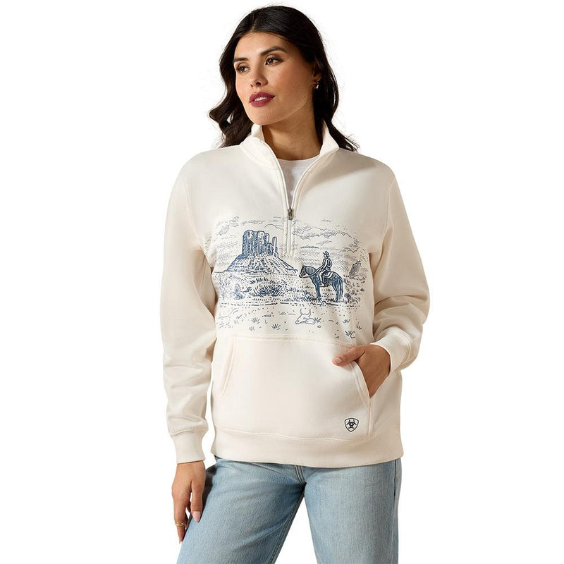 Women's Sea Salt Desert Scene Sweatshirt