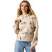 Women's Oatmeal Rodeo Print Hoodie