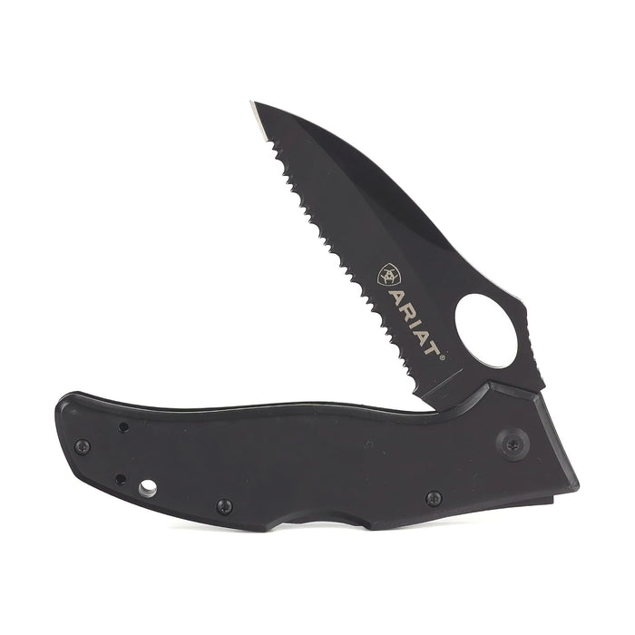 Black Large Serrated Blade