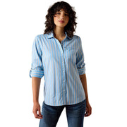 Women's Blissful Blue Stripe VentTek Shirt