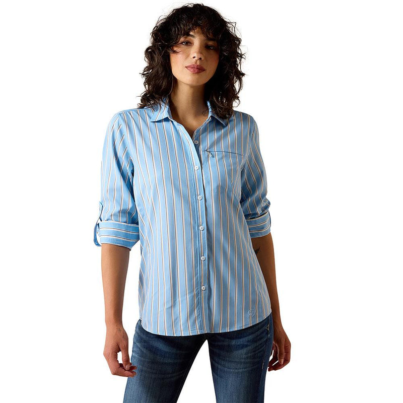 Women's Blissful Blue Stripe VentTek Shirt