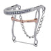 Plastic Nose Cover Combo Hackamore with Copper Snaffle Bit