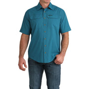 Men's Teal Short Sleeve ArenaFlex Shirt