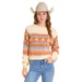 Women's Natural Geo Stripe Sweater