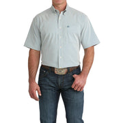 Men's Blue Stripe ArenaFlex Short Sleeve Shirt