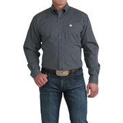 Men's Navy Small Print Shirt
