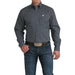 Men's Navy Small Print Shirt