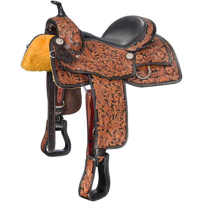 Royal King 14in Tooled Pleasure Youth Saddle