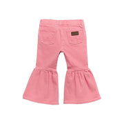 Girl's Infant Pink Pull Up Flare Jean