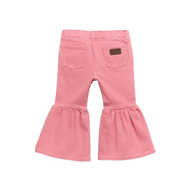 Girl's Infant Pink Pull Up Flare Jean