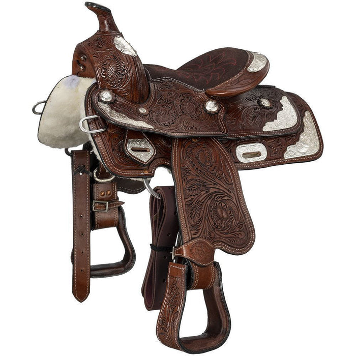 13in McCoy Trail Saddle with Silver