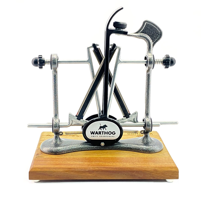 V-Sharp Elite Knife with Deluxe Wooden Base Diamond Rods Adjustable Angles Metal Frame Construction