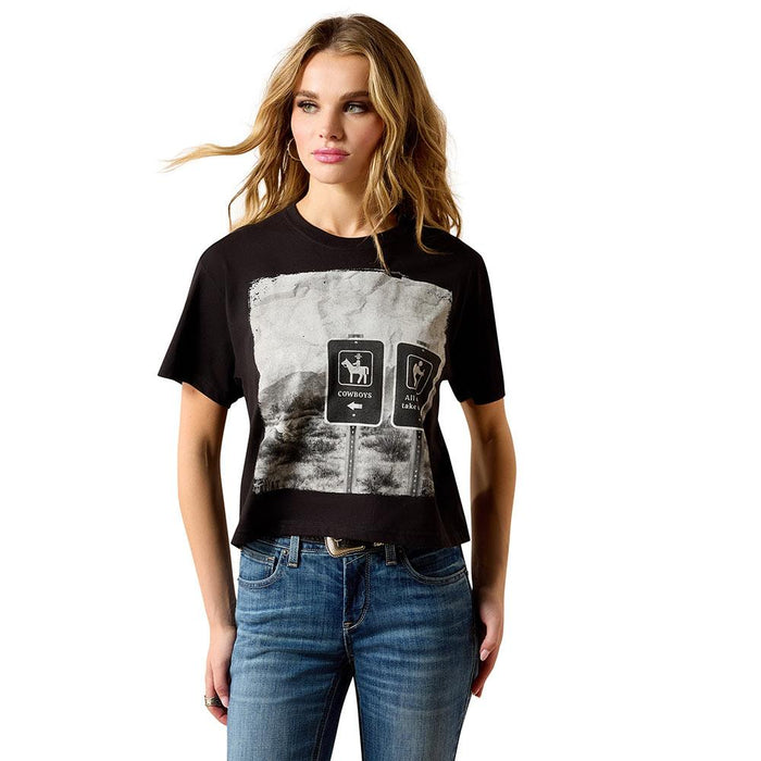 Women's Black Take A Hike Tee Shirt