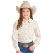 Girl's Ecru Cactus Print Shirt