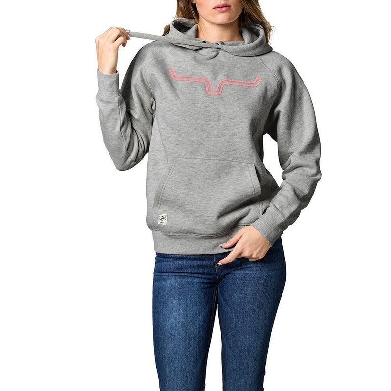 Women's Outlier Grey & Pink Hoodie