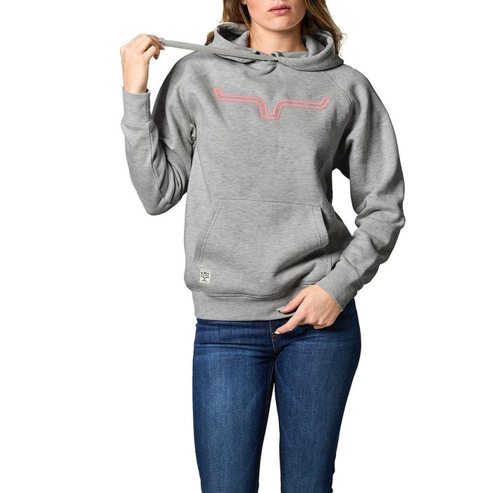 Women's Outlier Grey & Pink Hoodie