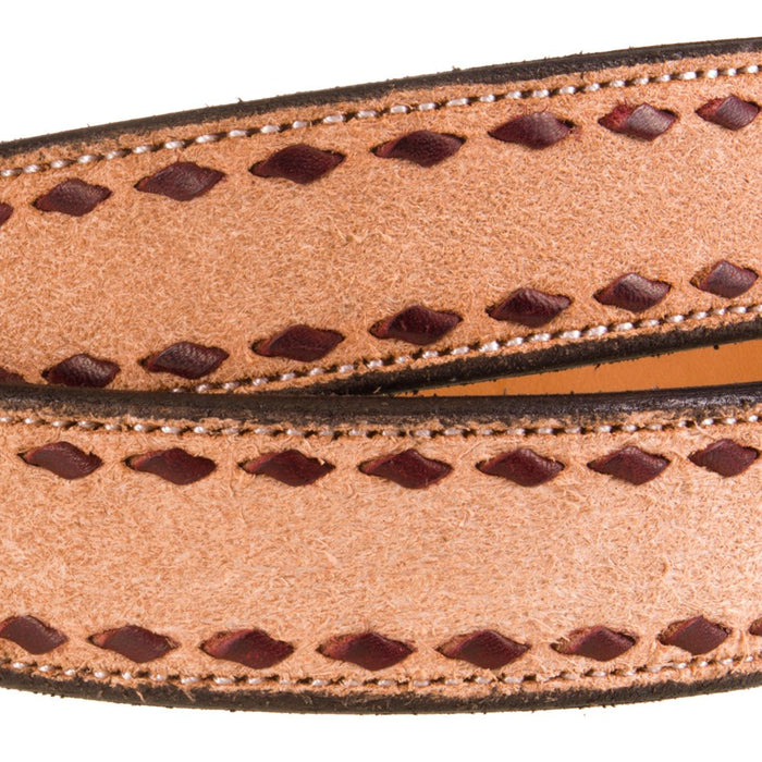 Texas Saddlery Roughout Buckstitch Belt