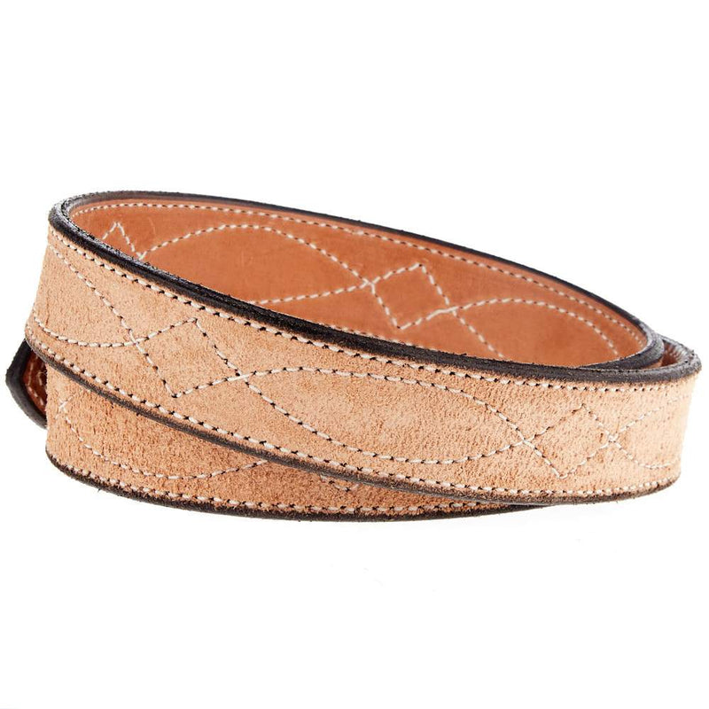 Texas Saddlery Men's Rough Out Figure Eight Stitch Belt