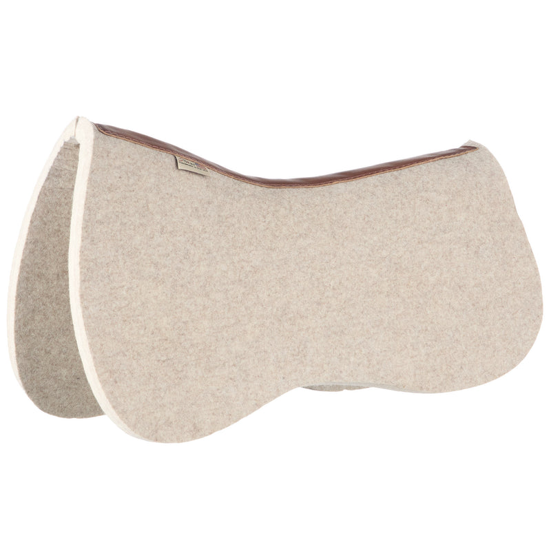 5 Star Equine Products Supplies Inc. 1in Contoured Butterfly Barrel Racer Natural Felt Under Pad