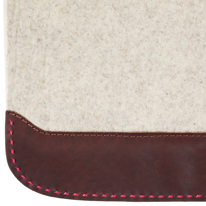 5 Star Equine Products Supplies Inc. All Around Hot Pink Buckstitch 1in Felt Saddle Pad
