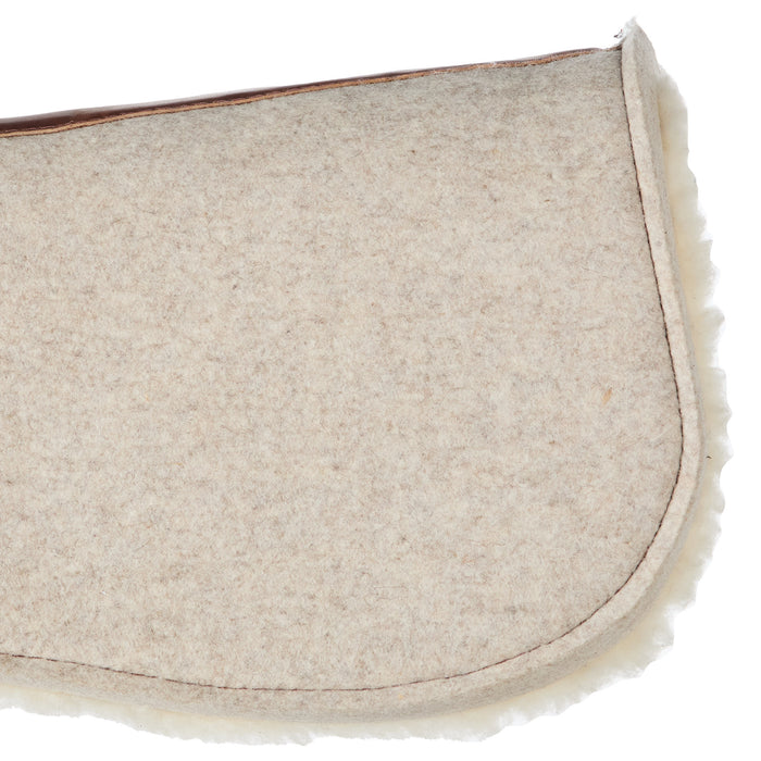 5 Star Equine Products Supplies Inc. Contoured 1in Butterfly Natural Felt Fleece Bottom Under Pad