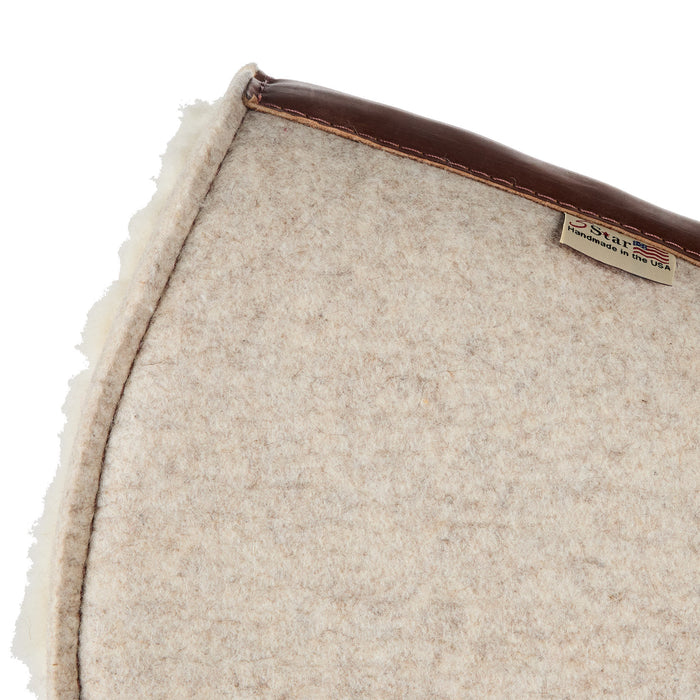 5 Star Equine Products Supplies Inc. Contoured 1in Butterfly Natural Felt Fleece Bottom Under Pad