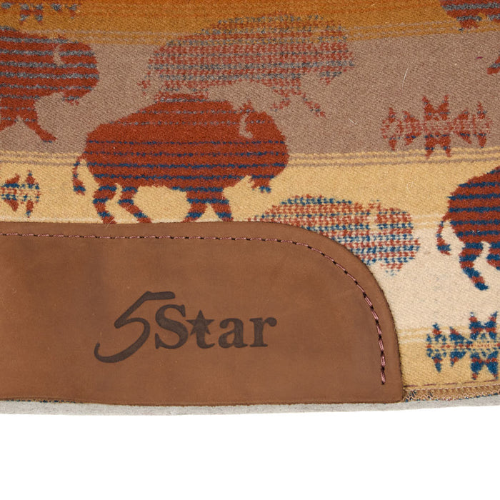5 Star Equine Products Supplies Inc. 1in Natural All Around Buffalo Felt Saddle Pad
